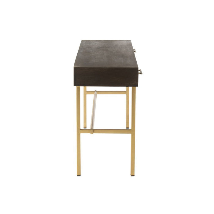 Bijzettafel Bruin Mdf 43x120 cm-Bijzettafels-J-Line
