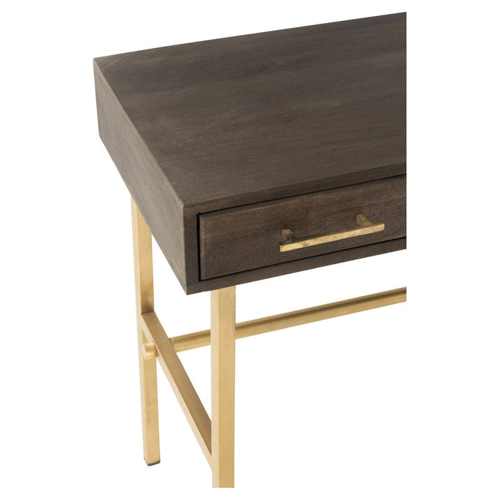Bijzettafel Bruin Mdf 43x120 cm-Bijzettafels-J-Line