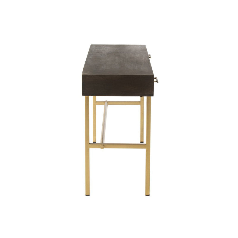 Bijzettafel Bruin Mdf 43x120 cm-Bijzettafels-J-Line
