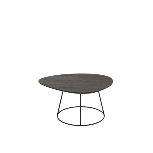 Bijzettafel Bruin Mdf Ovaal 45x60 cm-Bijzettafels-J-Line
