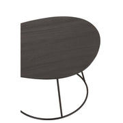Bijzettafel Bruin Mdf Ovaal 45x60 cm-Bijzettafels-J-Line