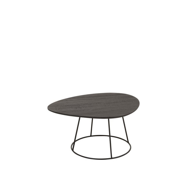 Bijzettafel Bruin Mdf Ovaal 45x60 cm-Bijzettafels-J-Line