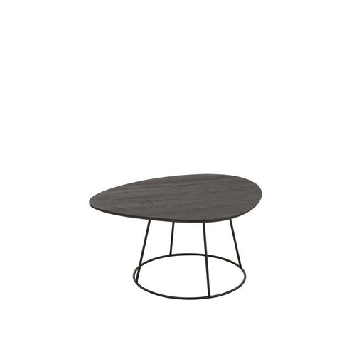 Bijzettafel Bruin Mdf Ovaal 45x60 cm-Bijzettafels-J-Line