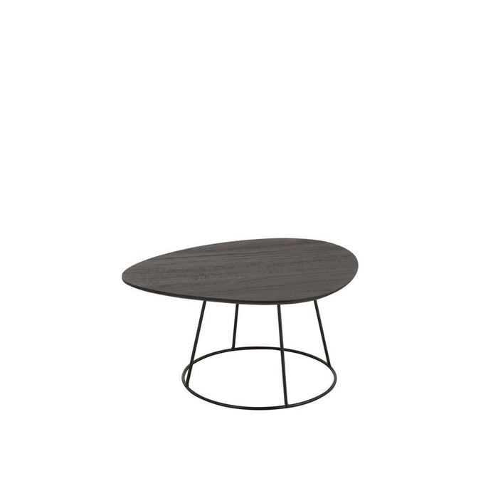Bijzettafel Bruin Mdf Ovaal 45x60 cm-Bijzettafels-J-Line