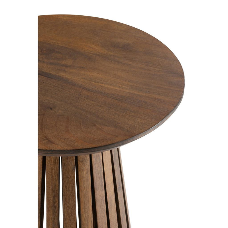 Bijzettafel Bruin Metaal 40 cm 40x40x52 cm-Bijzettafels-J-Line