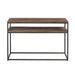 Bijzettafel Bruin Recycled hout 40x120 cm-Bijzettafels-J-Line