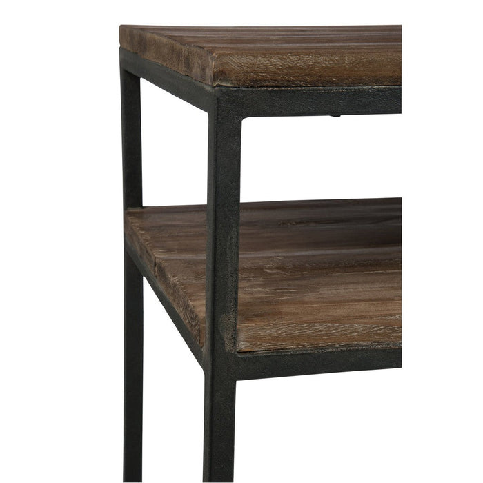 Bijzettafel Bruin Recycled hout 40x120 cm-Bijzettafels-J-Line