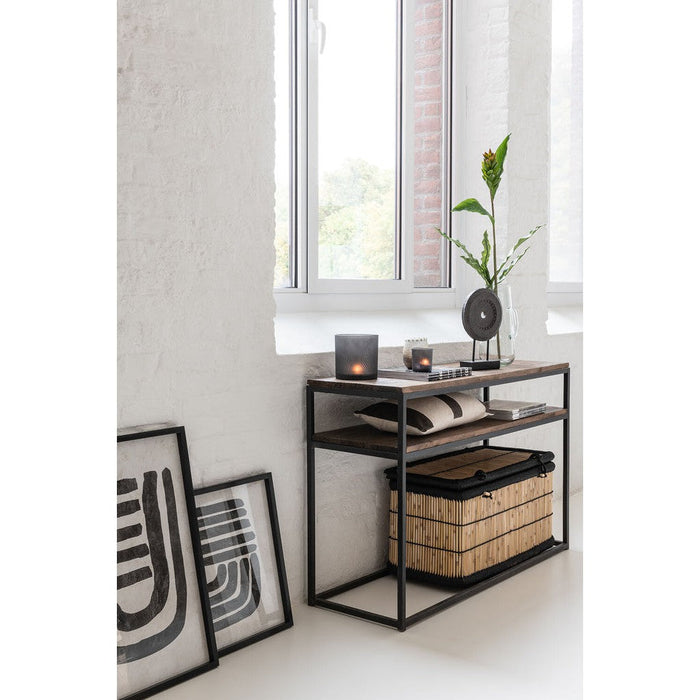 Bijzettafel Bruin Recycled hout 40x120 cm-Bijzettafels-J-Line
