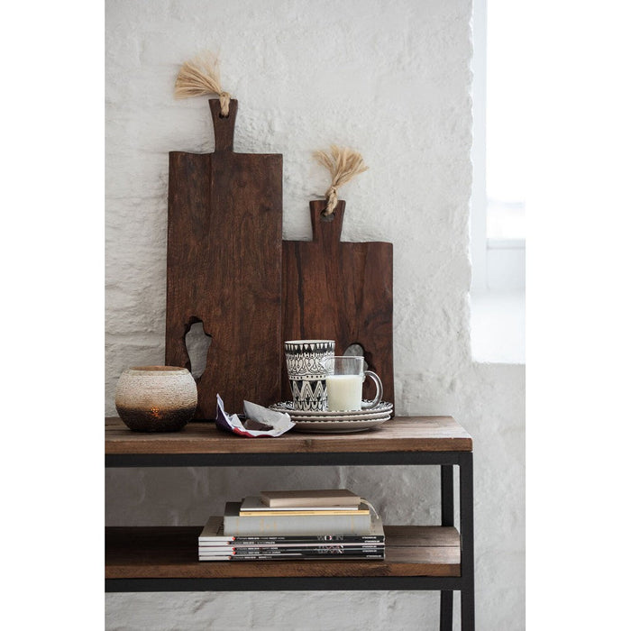 Bijzettafel Bruin Recycled hout 40x120 cm-Bijzettafels-J-Line