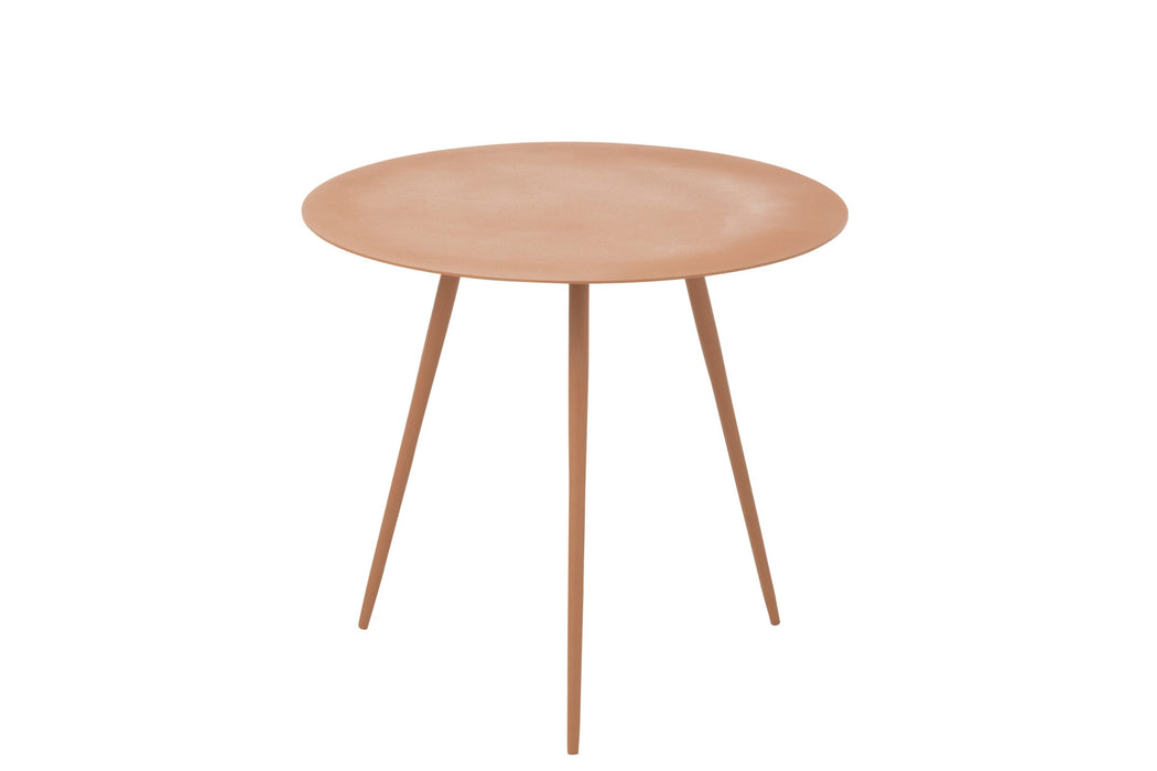 Bijzettafel Bruin ijzer 46 cm 45.5x45.5x41 cm-Bijzettafels-J-Line