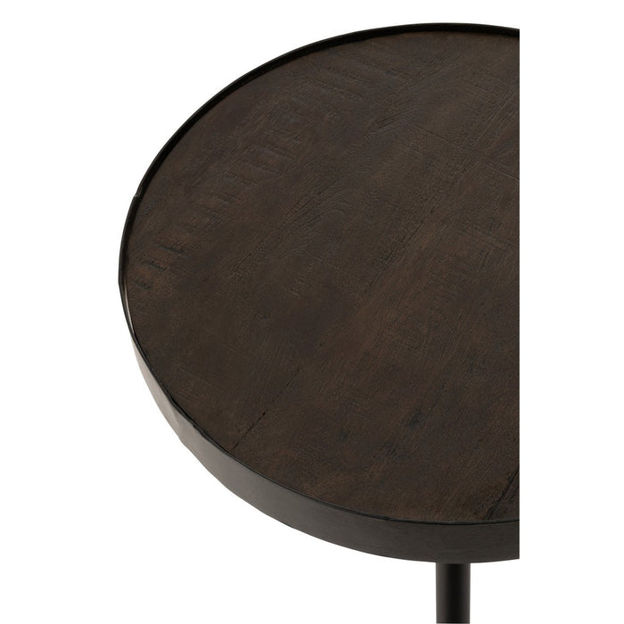 Bijzettafel Bruin ijzer 50 cm 50x50x48 cm-Bijzettafels-J-Line