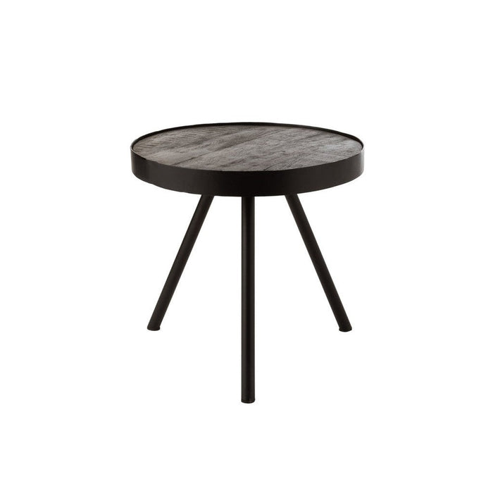 Bijzettafel Bruin ijzer 50 cm 50x50x48 cm-Bijzettafels-J-Line