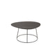 Bijzettafel Bruin ijzer Ovaal 54 cm 54.5x58.5x35 cm-Bijzettafels-J-Line