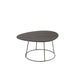 Bijzettafel Bruin ijzer Ovaal 54 cm 54.5x58.5x35 cm-Bijzettafels-J-Line