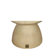 Bijzettafel Callain Mangohout Beige 45 cm-Bijzettafels-PTMD