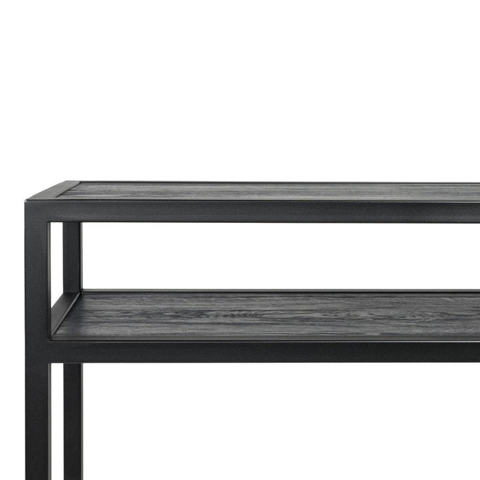 Bijzettafel Consoletafel DANIËL 120 Staal Zwart 120x30x90cm-Bijzettafels-Spinder