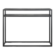Bijzettafel Consoletafel DANIËL 120 Staal Zwart 120x30x90cm-Bijzettafels-Spinder