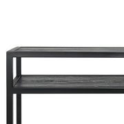 Bijzettafel Consoletafel DANIËL 120 Staal Zwart 120x30x90cm-Bijzettafels-Spinder