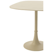 Bijzettafel Crème Aluminium Vierkant 41 cm 41x41x37 cm-Bijzettafels-J-Line