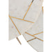 Bijzettafel Crème Marmer 41 cm 41x41x46 cm-Bijzettafels-J-Line