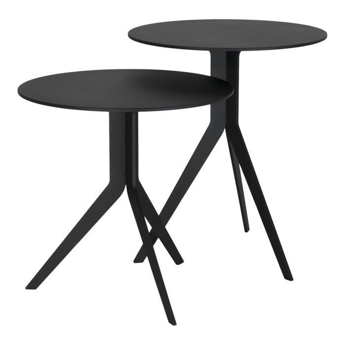 Bijzettafel DALEY HIGH Staal Zwart 38x38x45cm Spinder Design-Bijzettafels-Spinder