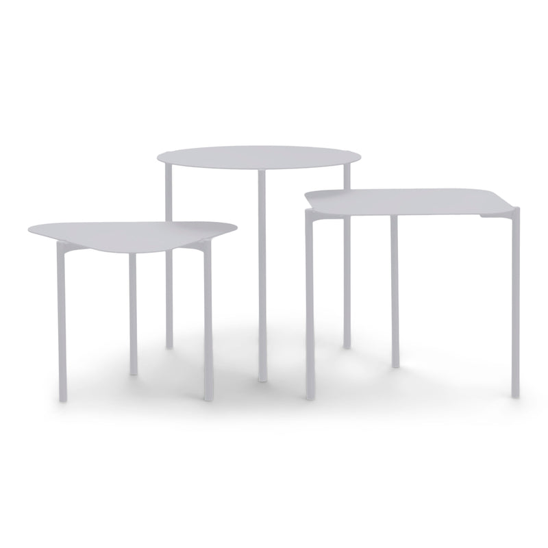 Bijzettafel DO-RE-MI Staal Grijs 42x44x32.5cm Spinder Design-Bijzettafels-Spinder