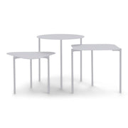 Bijzettafel DO-RE-MI Staal Grijs 42x44x32.5cm Spinder Design-Bijzettafels-Spinder
