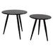 Bijzettafel Daven Black Set Of 2-Bijzettafels-Creating Home