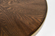 Bijzettafel Denise Ash veneer Goud Ø44x45 cm-Bijzettafels-Creating Home