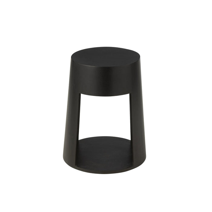 Bijzettafel Drawn mango hout/mdf zwart-Salontafels-J-Line