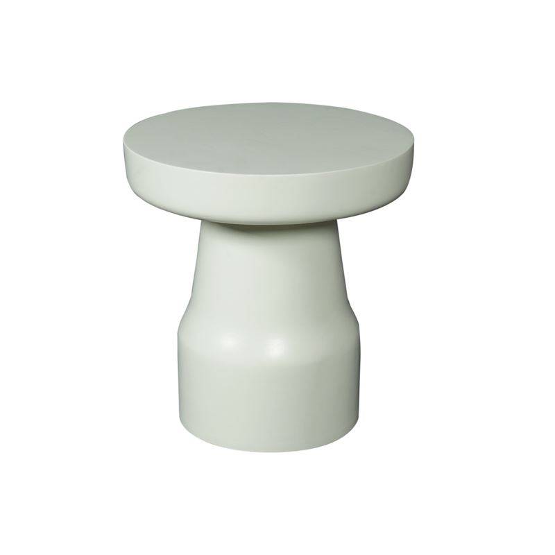 Bijzettafel Drum Groen Mangohout 40 cm 40x40x42 cm-Bijzettafels-Starfurn