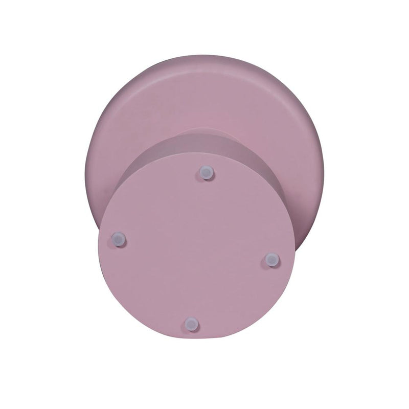 Bijzettafel Drum Roze Mangohout 40 cm 40x40x42 cm-Bijzettafels-Starfurn