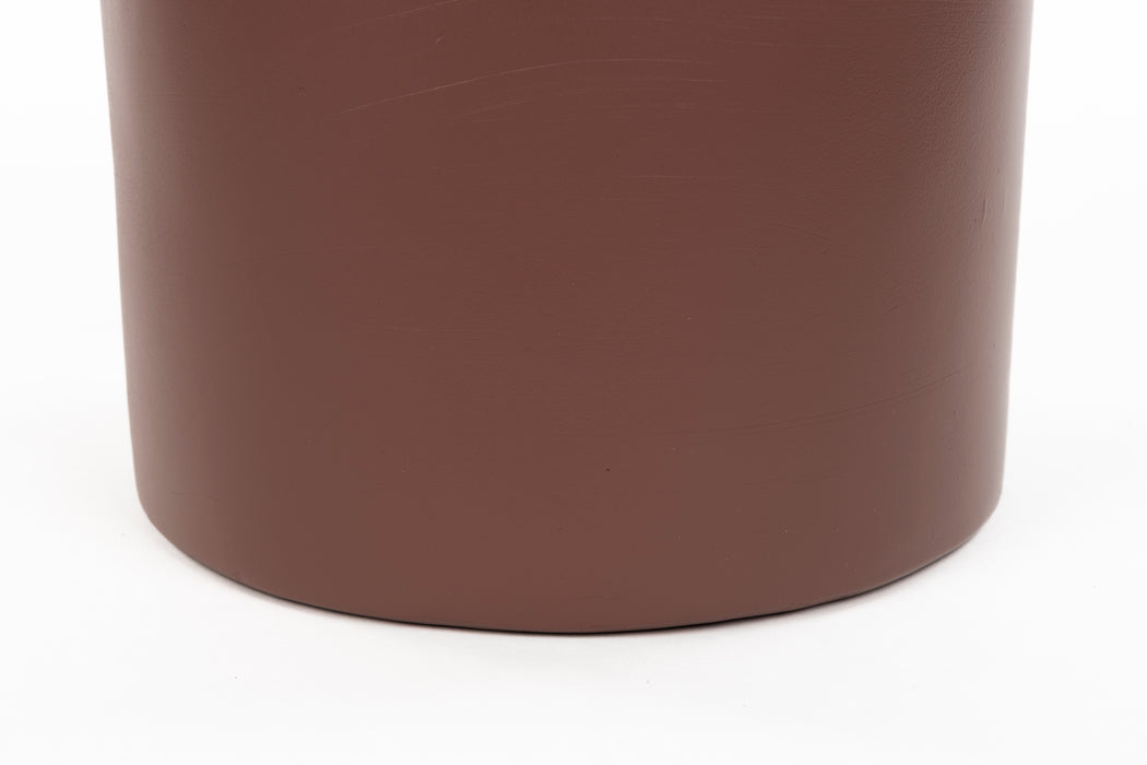 Bijzettafel Eline MGO Terracotta Ø30x36 cm-Bijzettafels-White Label Living