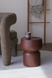 Bijzettafel Eline MGO Terracotta Ø30x36 cm-Bijzettafels-Creating Home