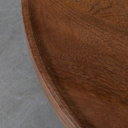 Bijzettafel Elly Nature Smooth Mangohout 42 cm 42x42x46 cm-Bijzettafels-LABEL51