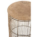 Bijzettafel Goud Aluminium Antiek 41 cm 41x41x72 cm-Opbergdozen en manden-J-Line
