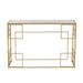 Bijzettafel Goud Glas 40x120 cm-Bijzettafels-J-Line