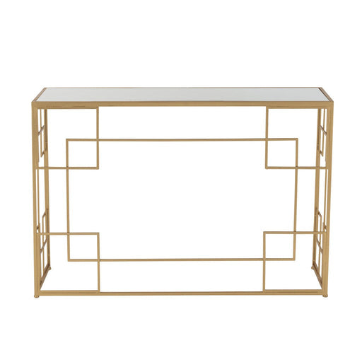 Bijzettafel Goud Glas 40x120 cm-Bijzettafels-J-Line