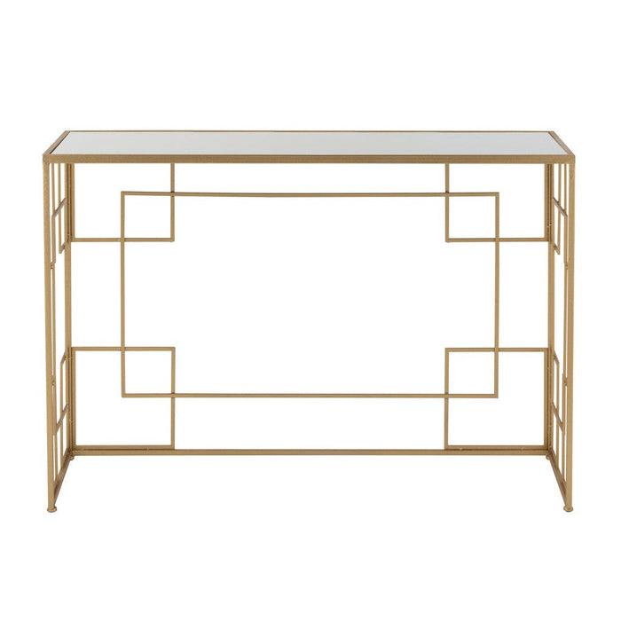 Bijzettafel Goud Glas 40x120 cm-Bijzettafels-J-Line