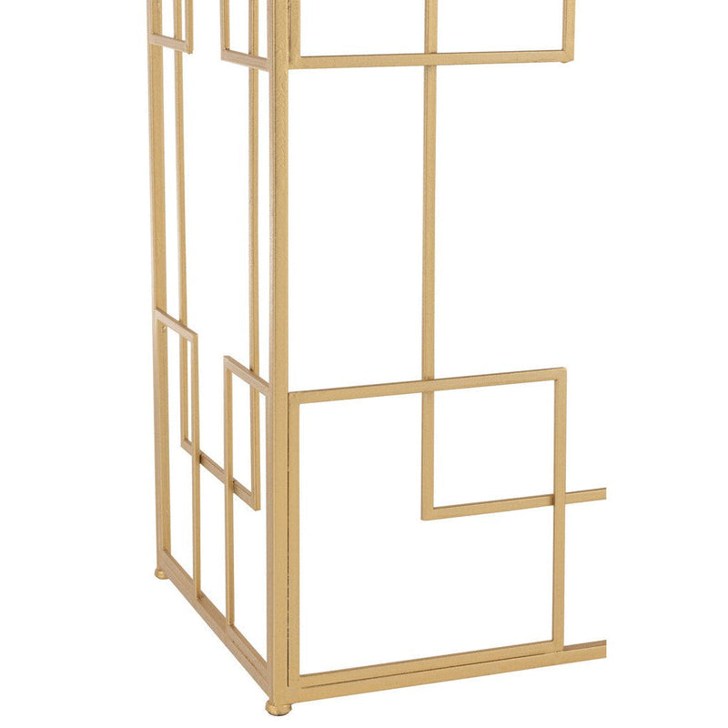 Bijzettafel Goud Glas 40x120 cm-Bijzettafels-J-Line