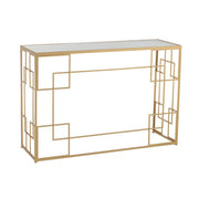Bijzettafel Goud Glas 40x120 cm-Bijzettafels-J-Line