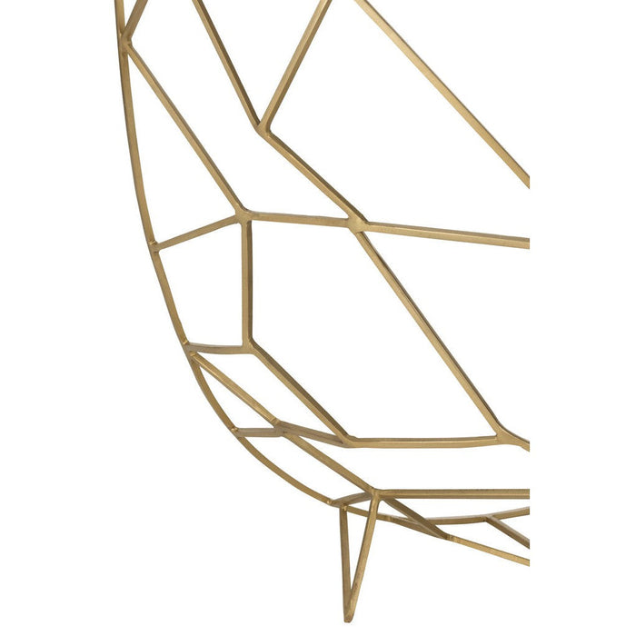 Bijzettafel Goud Glas 46x90 cm-Bijzettafels-J-Line