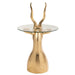 Bijzettafel Goud Glas 48 cm-Bijzettafels-J-Line
