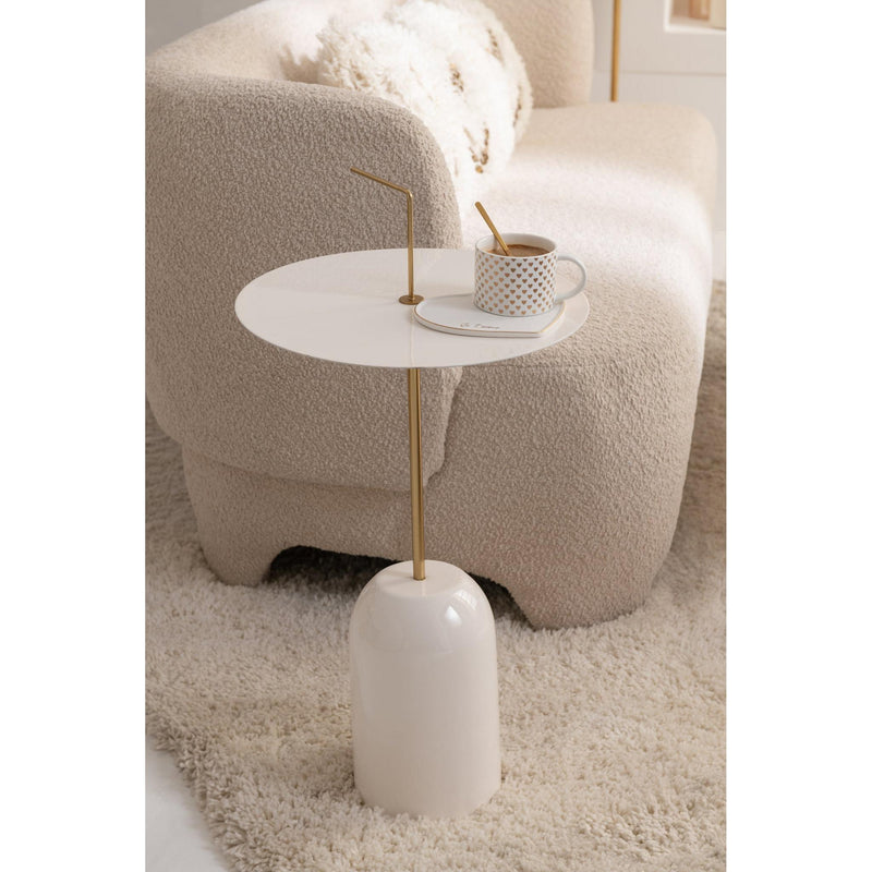 Bijzettafel Goud Ijzer 30 cm Ijzer 30x30x68 cm 46086-Bijzettafels-J-Line