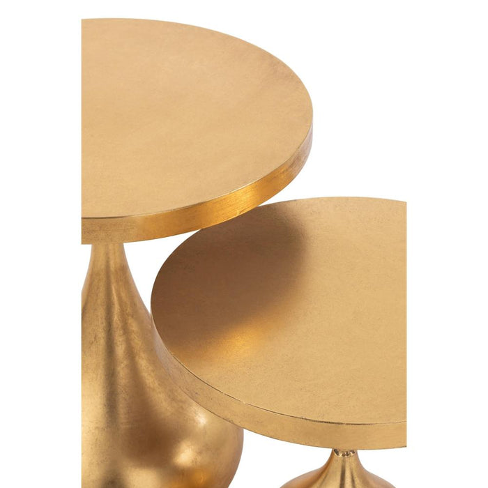 Bijzettafel Goud Ijzer 45 cm-Bijzettafels-J-Line