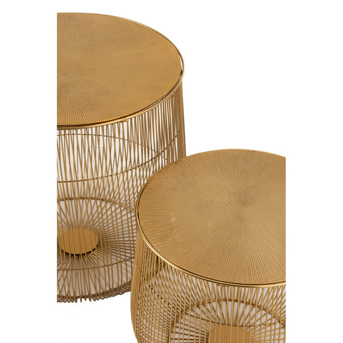 Bijzettafel Goud Ijzer 47 cm-Bijzettafels-J-Line