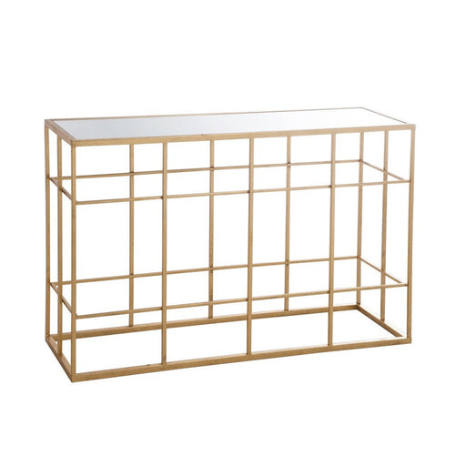 Bijzettafel Goud Mirror 40x120 cm-Bijzettafels-J-Line