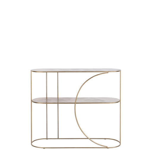 Bijzettafel Goud ijzer 36x122 cm-Bijzettafels-J-Line