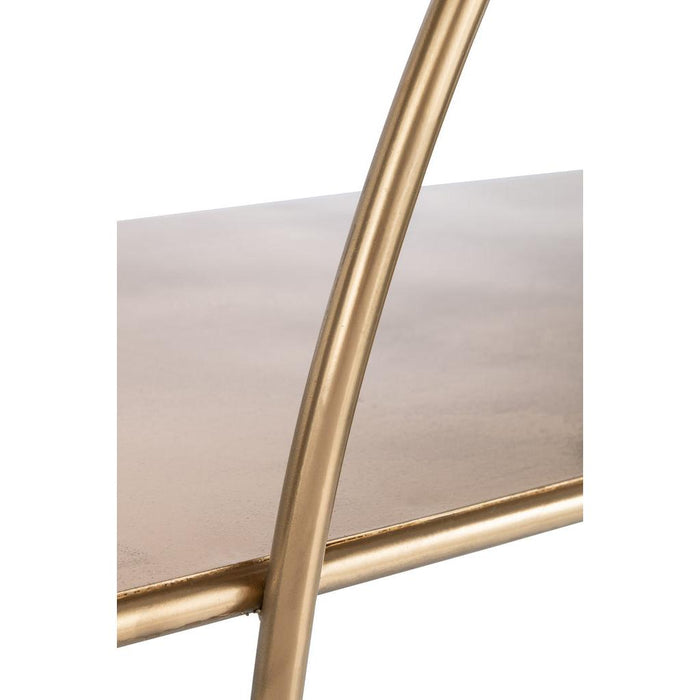 Bijzettafel Goud ijzer 36x122 cm-Bijzettafels-J-Line