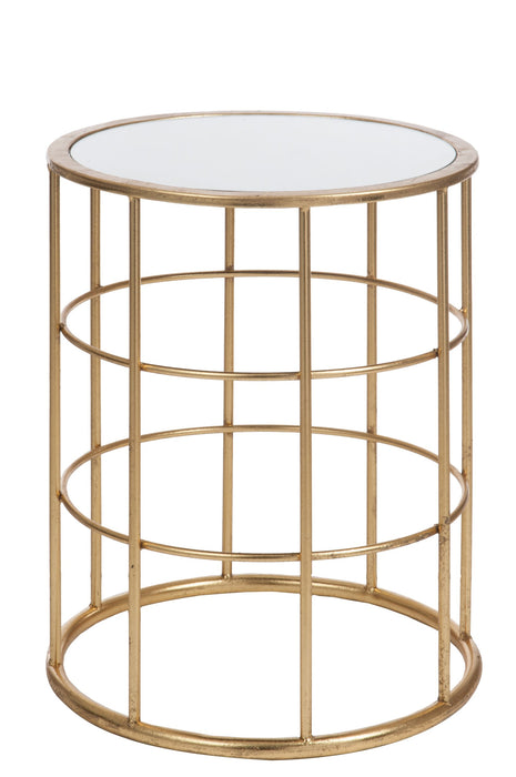 Bijzettafel Goud ijzer 40 cm 40x40x47.5 cm-Bijzettafels-J-Line
